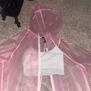 Pink see through jacket